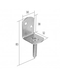 Equerre de fixation claustras et palissade 2