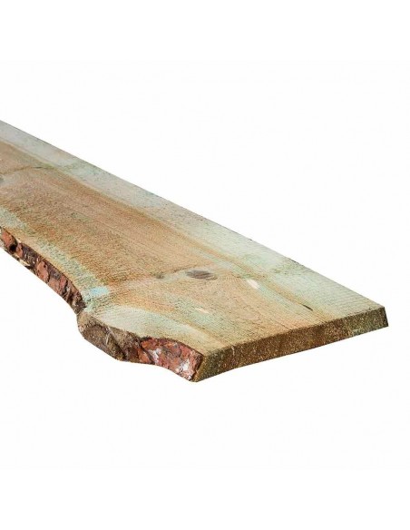 Plank met schors