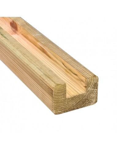 Profil U in behandel hout