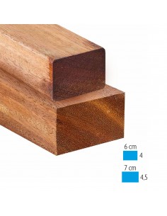 Chevrons, lambourdes en bois exotique