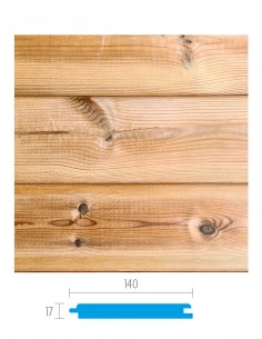 Finse naaldhout gevelbekleding - tand en groef 2