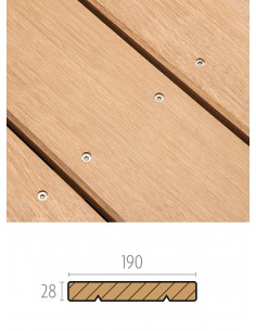 Terrasplank Bangkirai glad 28 x 190 mm | Hardhout | Otiva 2