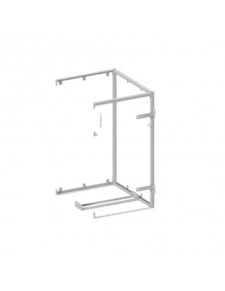 Extension en métal pour cache poubelle