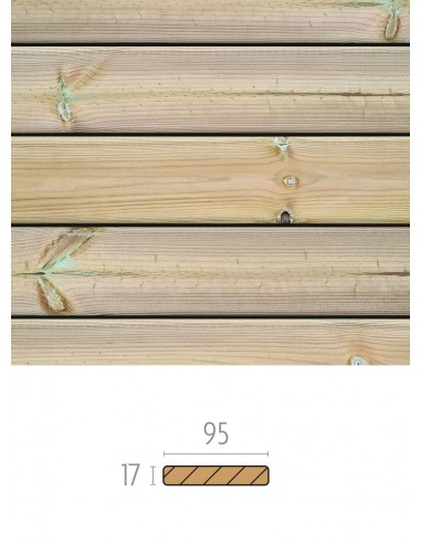 Terrasse et planches en sapin traité autoclave - fine