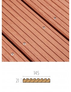 Massaranduba 21 x 145 mm : lame de terrasse en bois exotique 2