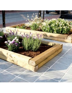 Bille de bois pour potager carré