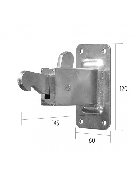 Arrêt de portail à fixation murale