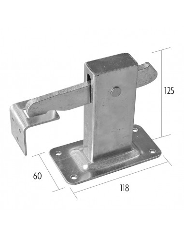 Arrêt de portail à fixer au sol