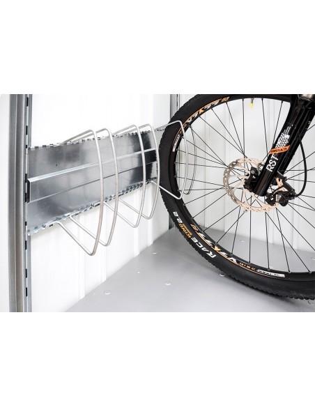 Range vélo pour box en métal