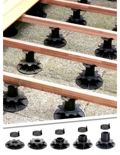 Plots réglables pour terrasse en bois | Otiva