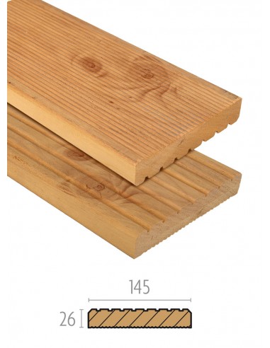Groef hardhout planken