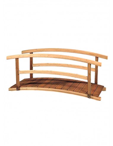 Passerelle de pont en bois courbe