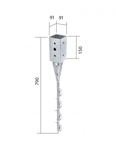 Pilotis de terrasse sur pelouse