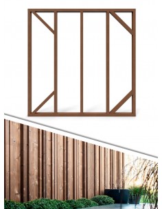 Cadre pour palissade en bois 2