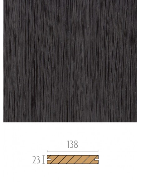 Terrasse en bois composite noir - Vintage