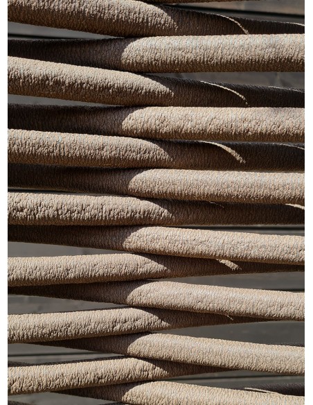 Schutting in gevlochten fiber takken