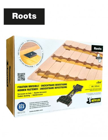 Fixations invisibles Roots pour lames standards