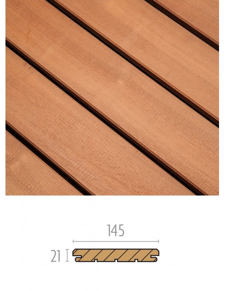 Terrasse en bois exotique Afrikulu