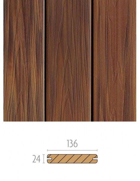 Terrasse en bois composite imitation bois