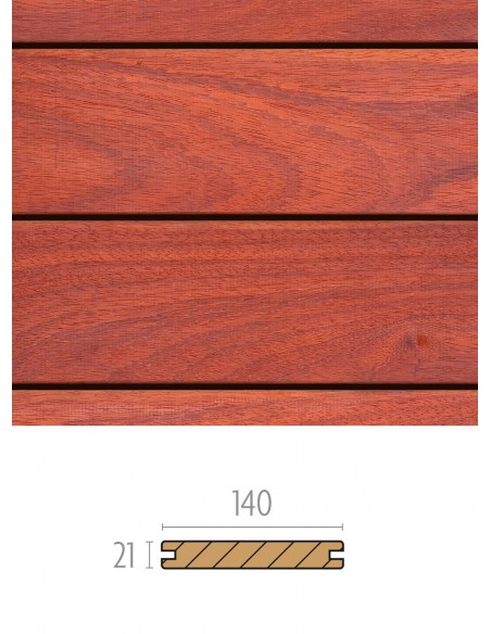 Terrasse en bois exotique Padouk