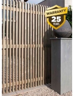 Palissade à lattes verticales