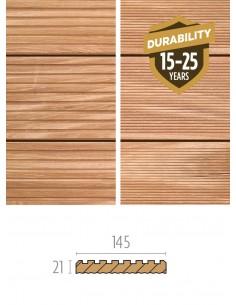 Lame de terrasse Bangkirai rainurée 21 x 145 mm | Bois exotique