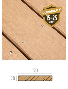 Terrasse en bois exotique lisse Bangkirai