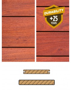 Terrasse en bois exotique Padouk