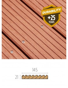 Massaranduba 21 x 145 mm : lame de terrasse en bois exotique