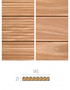 Lame de terrasse Bangkirai rainuré FSC, bois exotique 21 x 145 mm 2