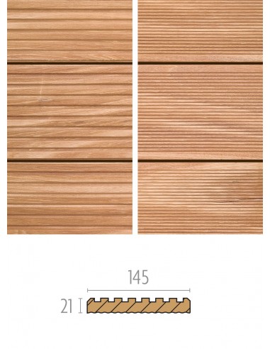 Terrasse et planches en Bangkirai rainuré FSC