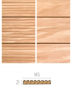 Terrasse bois exotique strié et lisse 21 et 28 x 145 mm | Otiva 2