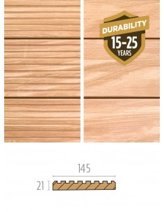 Terrasse en bois exotique strié - lisse