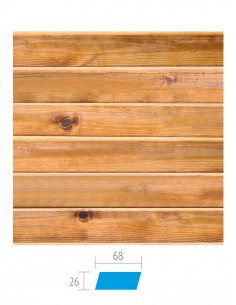 Bardage rhombus Thermowood 26 × 68 mm, lame épaisse | Otiva 2