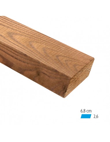 Afgeschuind thermowood plank