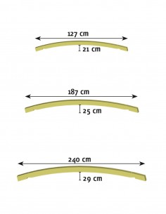 Cavalier cintré de pergola