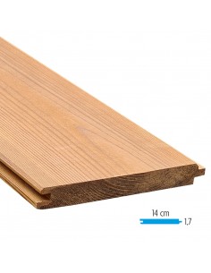Planche Pin Thermowood rainure et languette 17 x 140 mm à visser