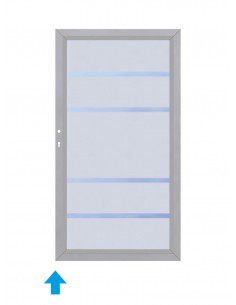 Porte extérieure en verre sur mesure 2