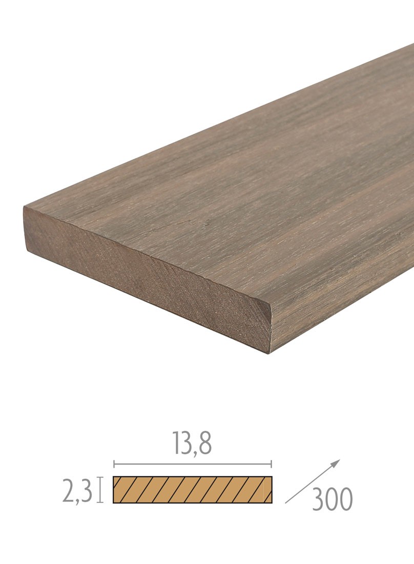 Planches rives en bois composite