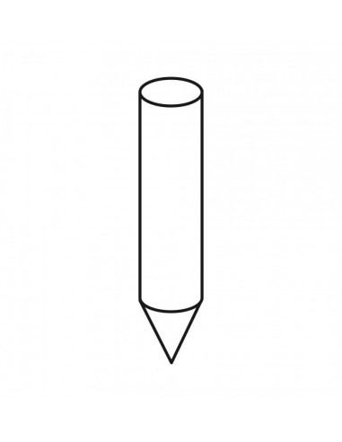 Rondhout palen gepunt