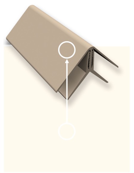 Angle intérieur – extérieur PVC 5 pc.