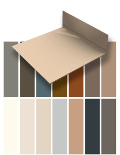 Gelakt aluminium hoekprofiel