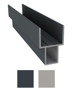 Profilé de soutien de bordure béton en aluminium