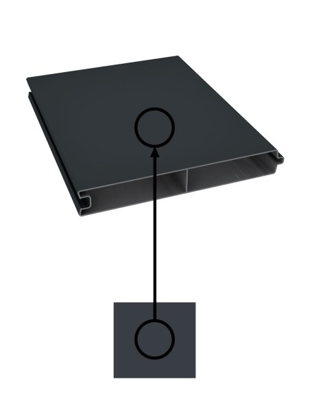 Tand en groef plank in aluminium