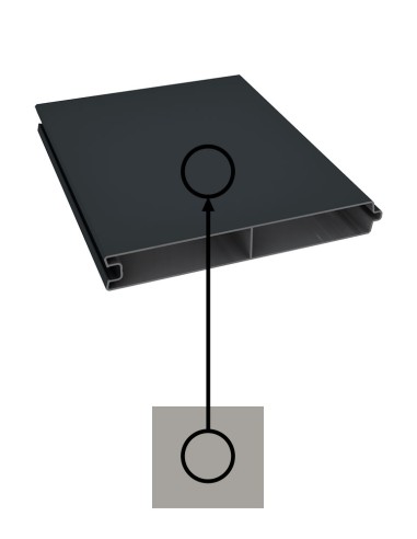 Tand en groef plank in aluminium