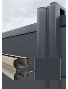 Poteau en aluminium intermédiaire - fin 2