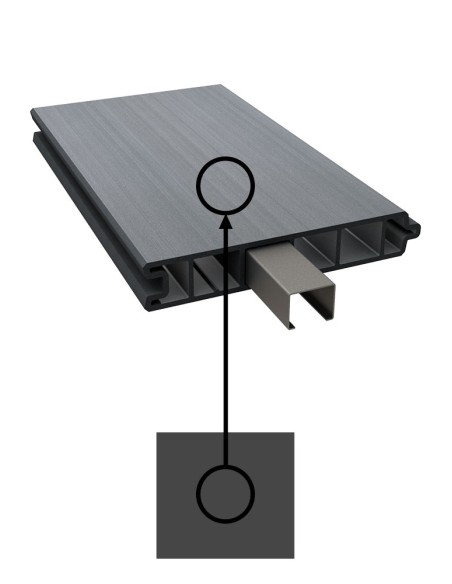 Planche rainure et languette en composite