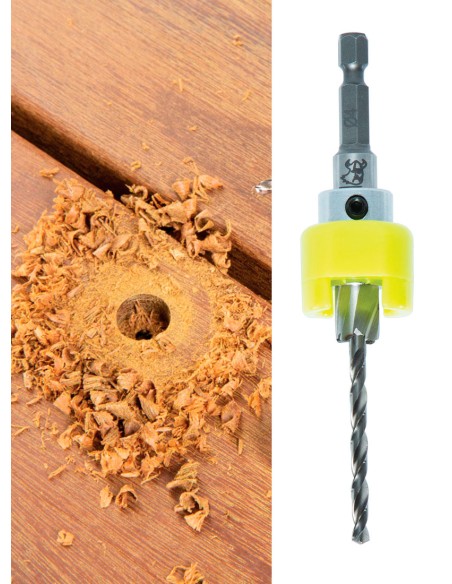 Mèche pour bouchon de terrasse