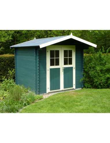 Abri de jardin carré 260 x 260 cm - 28 mm - ±6 m2