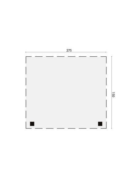 Grand auvent pour abri de jardin